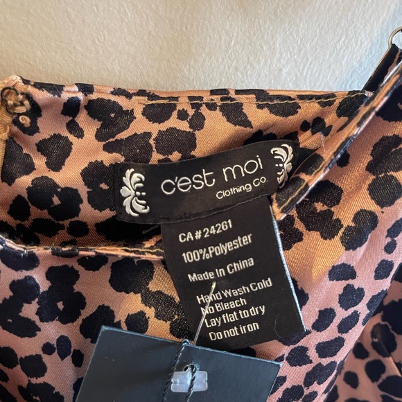 Cheetah/Leopard/Animal Print Maxi Dress - Picture 3 of 4